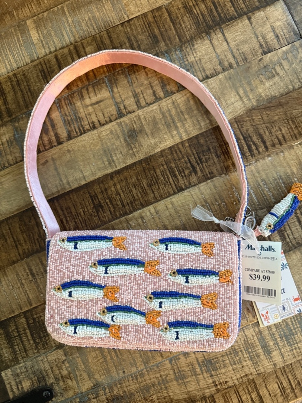 Viral Marshall’s Beaded Fish Shoulder Bag